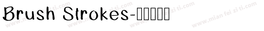 Brush Strokes字体转换